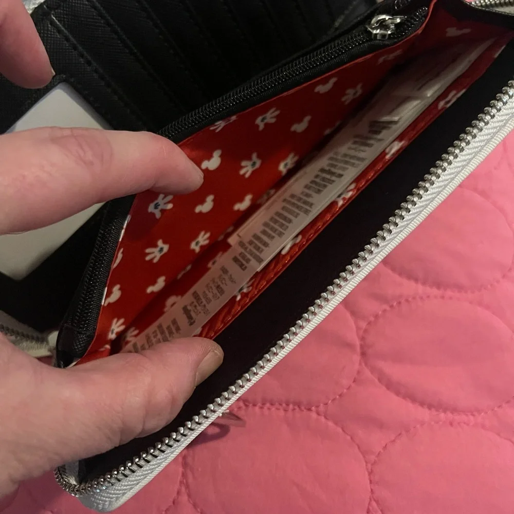 Loungefly Disney Parks Mickey Mouse Black and White Wallet - Picture 10 of 12